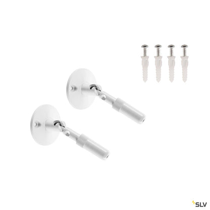 SLV WANDHALTER, für TENSEO Niedervolt-Seilsystem, lang, weiß, 2 Stück