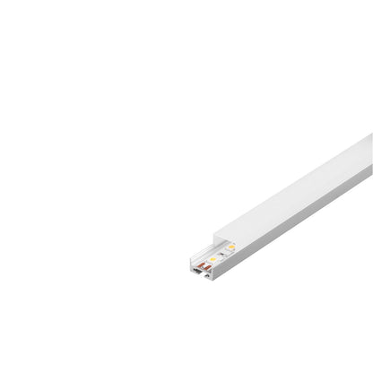 SLV GLENOS Profi-Profil 2020-100, alu eloxiert, 1m, mit weisser Abdeckung