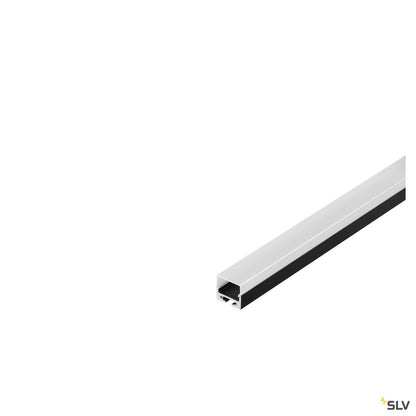 SLV GLENOS Profi-Profil 2020-200, schwarz, 2m, mit weisser Abdeckung