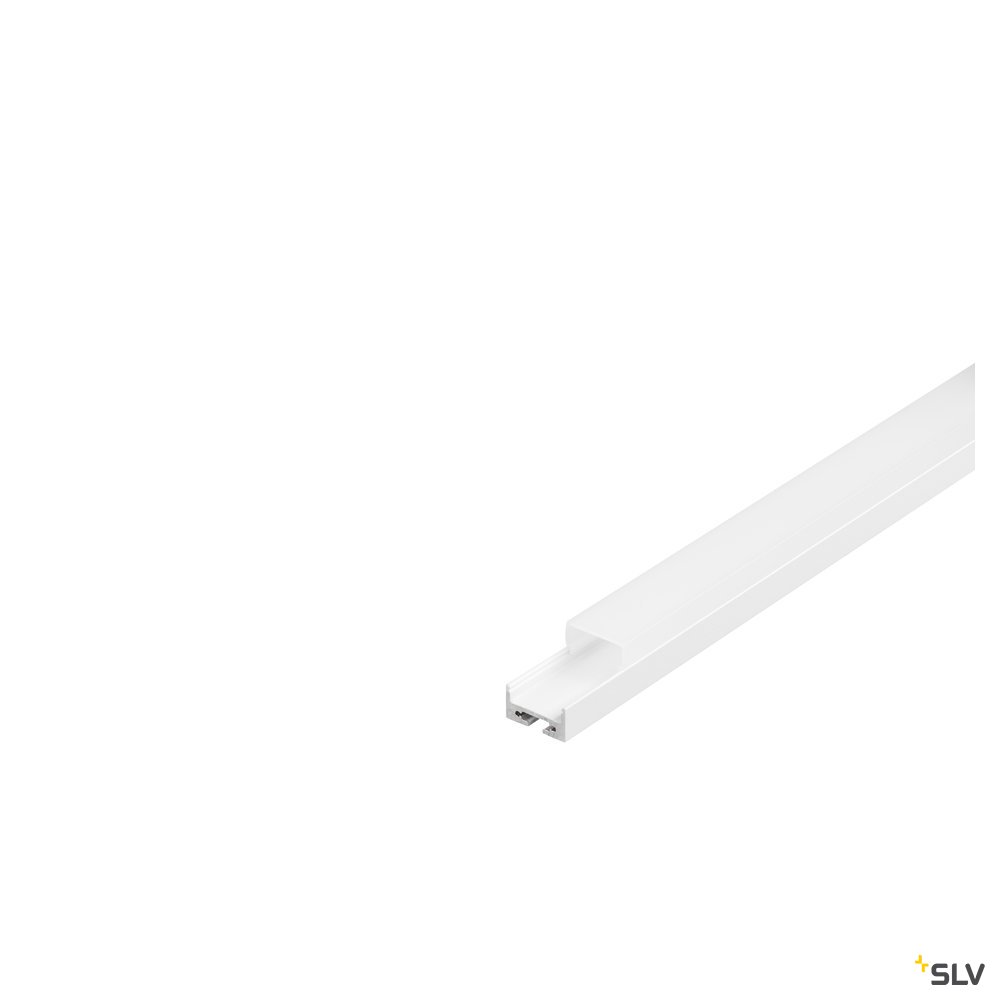 SLV GLENOS Profi-Profil 2020-200, weisser, 2m, mit weisser Abdeckung