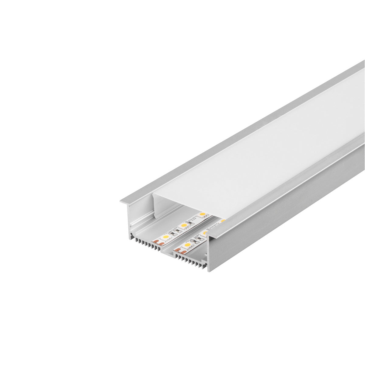 SLV GLENOS Profi-Einbau-Profil 8832-100 mit Cover, alu eloxiert, 1m
