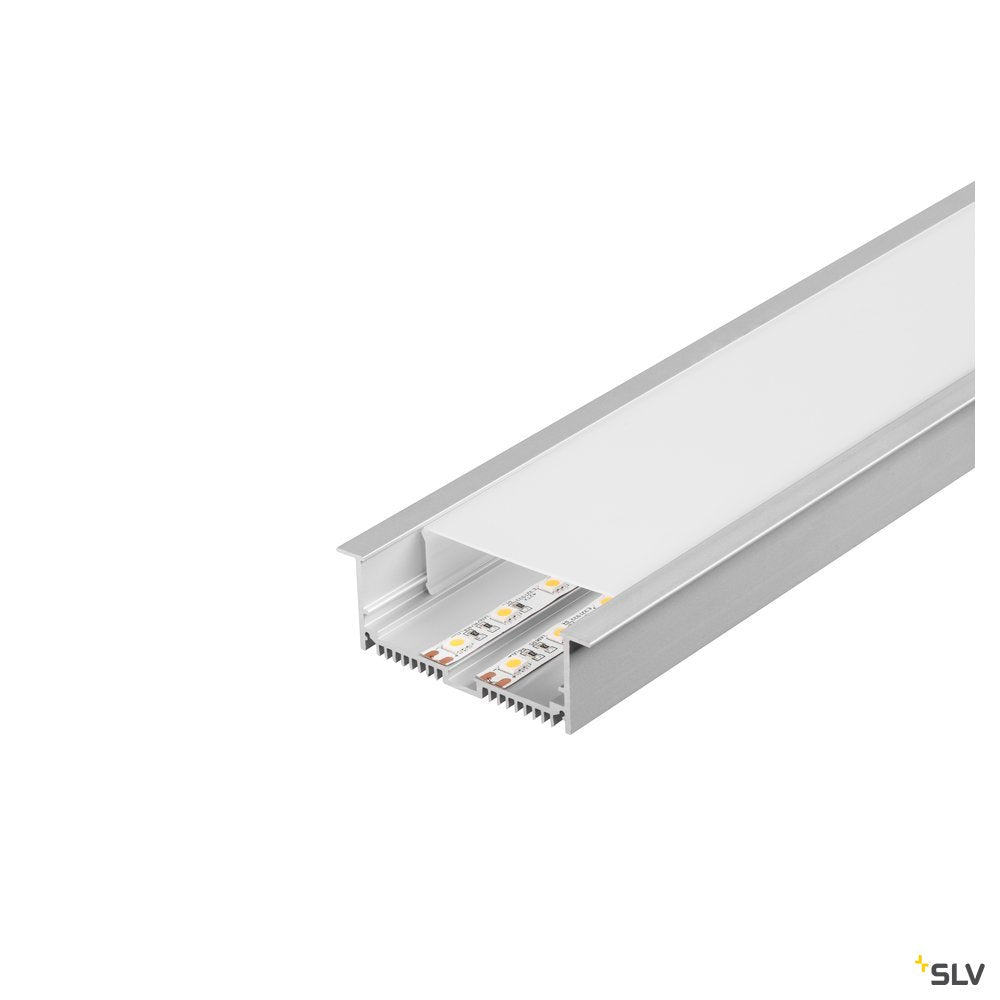 SLV GLENOS Profi-Einbau-Profil 8832-200 mit Cover, alu eloxiert, 2m