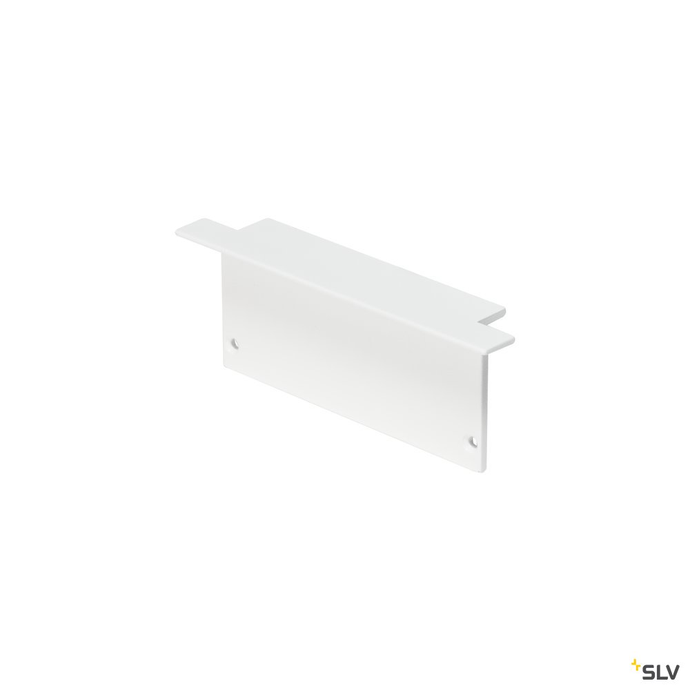 SLV GLENOS Endkappe für Profi- Einbau-Profil 8830, mattweiss, 2 Stück