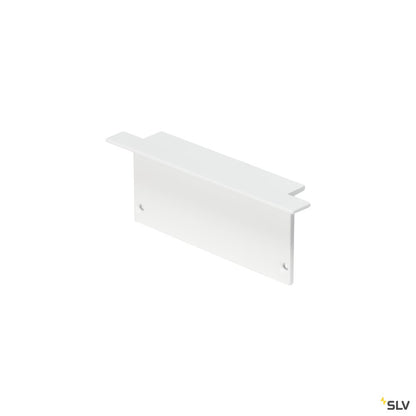 SLV GLENOS Endkappe für Profi- Einbau-Profil 8830, mattweiss, 2 Stück