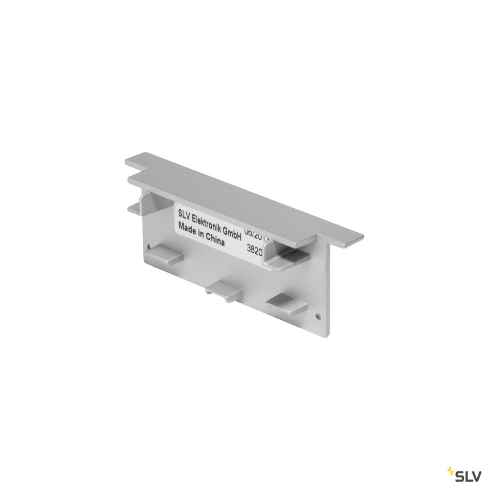 SLV GLENOS Endkappe für Profi- Einbau-Profil 8830, silber, 2 Stück