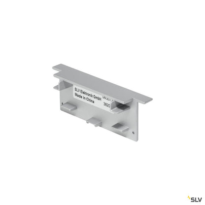 SLV GLENOS Endkappe für Profi- Einbau-Profil 8830, silber, 2 Stück