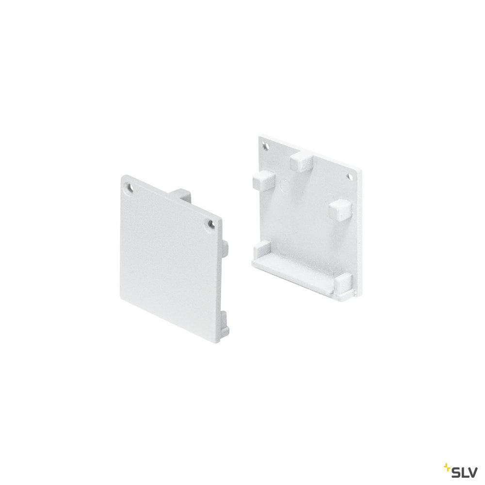 SLV GLENOS Endkappen Profi-Profil 3030, mattweiss, 2 Stück