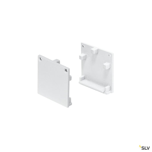 SLV GLENOS Endkappen Profi-Profil 3030, mattweiss, 2 Stück