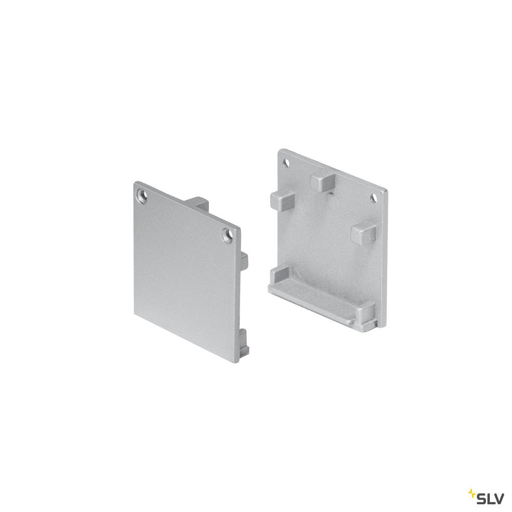 SLV GLENOS Endkappen Profi-Profil 3030, silber, 2 Stück