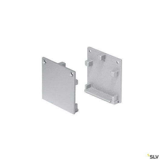 SLV GLENOS Endkappen Profi-Profil 3030, silber, 2 Stück