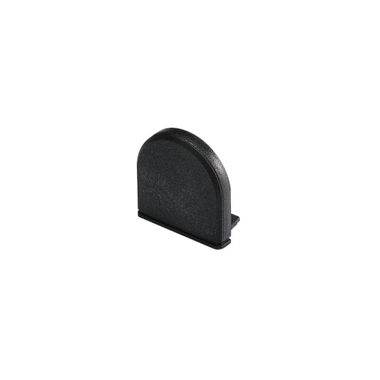 SLV GLENOS Endkappe für Profi- Profil 2609 CURVED, mattschwarz, 2 Stück
