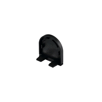SLV GLENOS Endkappe für Profi- Profil 2609 CURVED, mattschwarz, 2 Stück