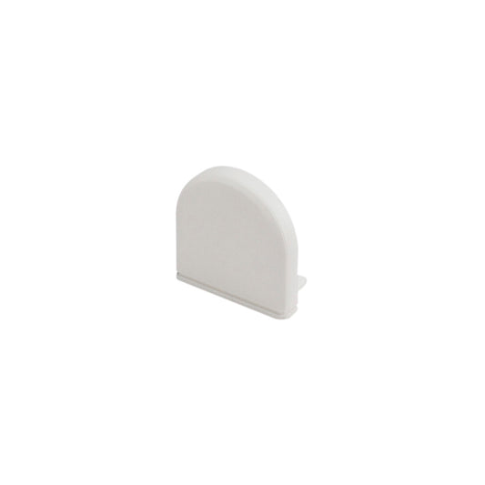 SLV GLENOS Endkappe für Profi- Profil 2609 CURVED, mattweiss, 2 Stück