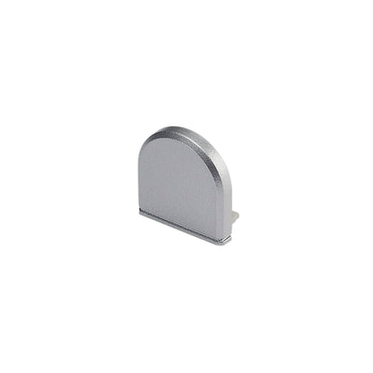 SLV GLENOS Endkappe für Profi- Profil 2609 CURVED, silber, 2 Stück