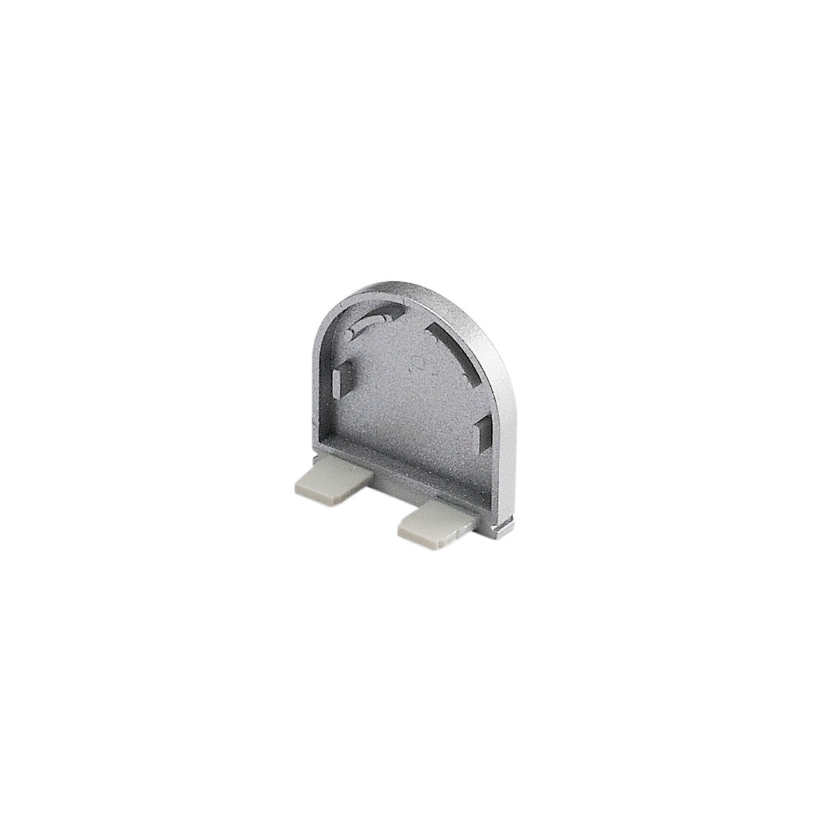 SLV GLENOS Endkappe für Profi- Profil 2609 CURVED, silber, 2 Stück