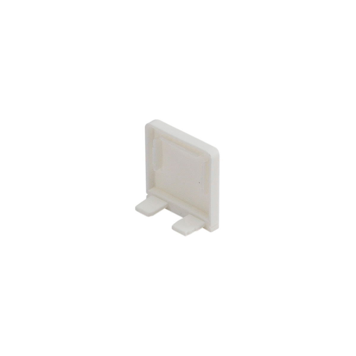 SLV GLENOS Endkappe für Profi- Profil 2609 SQUARE, mattweiss, 2 Stück