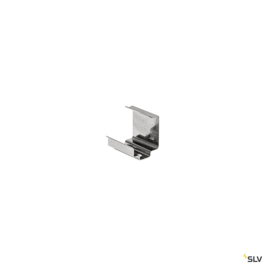 SLV GLENOS Halter für Linear-Eck- Profil 2720, Edelstahl, 2 Stück