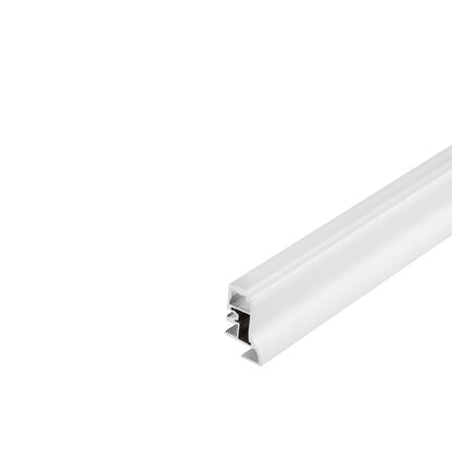 SLV GLENOS Fußleisten-Profil 100,mattweiss, 1m, mit semi-transparenter Acrylabdeckung
