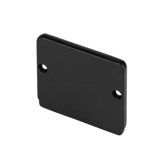 SLV GLENOS Endkappe für Industrial Profil Flat, mattschwarz, 2 Stück