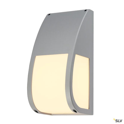 SLV KERAS ELT Wandleuchte, silbergrau, E27 ESL, max. 25W, IP54
