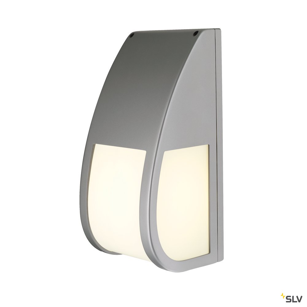 SLV KERAS ELT Wandleuchte, silbergrau, E27 ESL, max. 25W, IP54