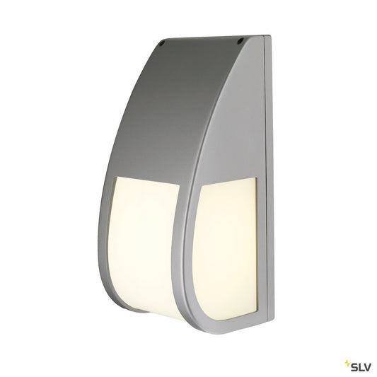 SLV KERAS ELT Wandleuchte, silbergrau, E27 ESL, max. 25W, IP54
