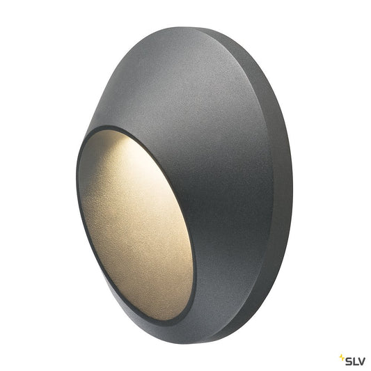 SLV DELO LED WALL OUT Wandleuchte anthrazit, 5W, 3000K, IP55