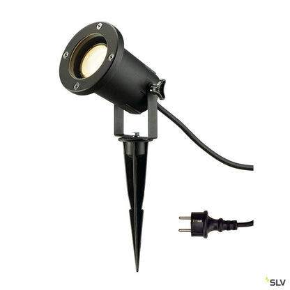 SLV Gartenstrahler NAUTILUS SPIKE XL schwarz GU10 11W 1,5m