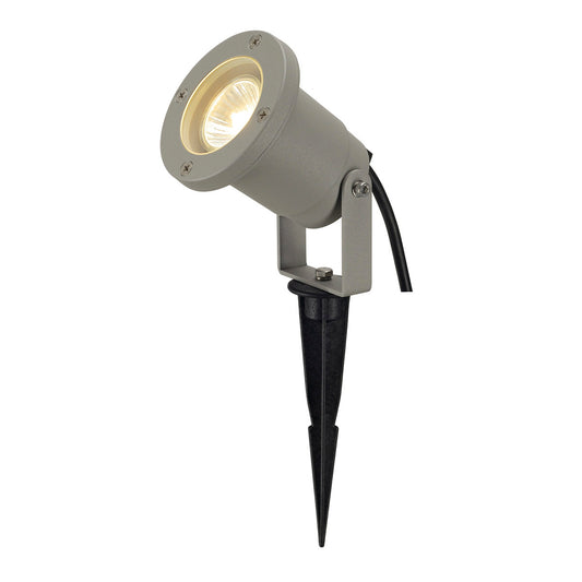 SLV NAUTILUS SPIKE, rund, silber- grau, GU10, max. 35W, inkl. 3m Zuleitung ohne Stecker