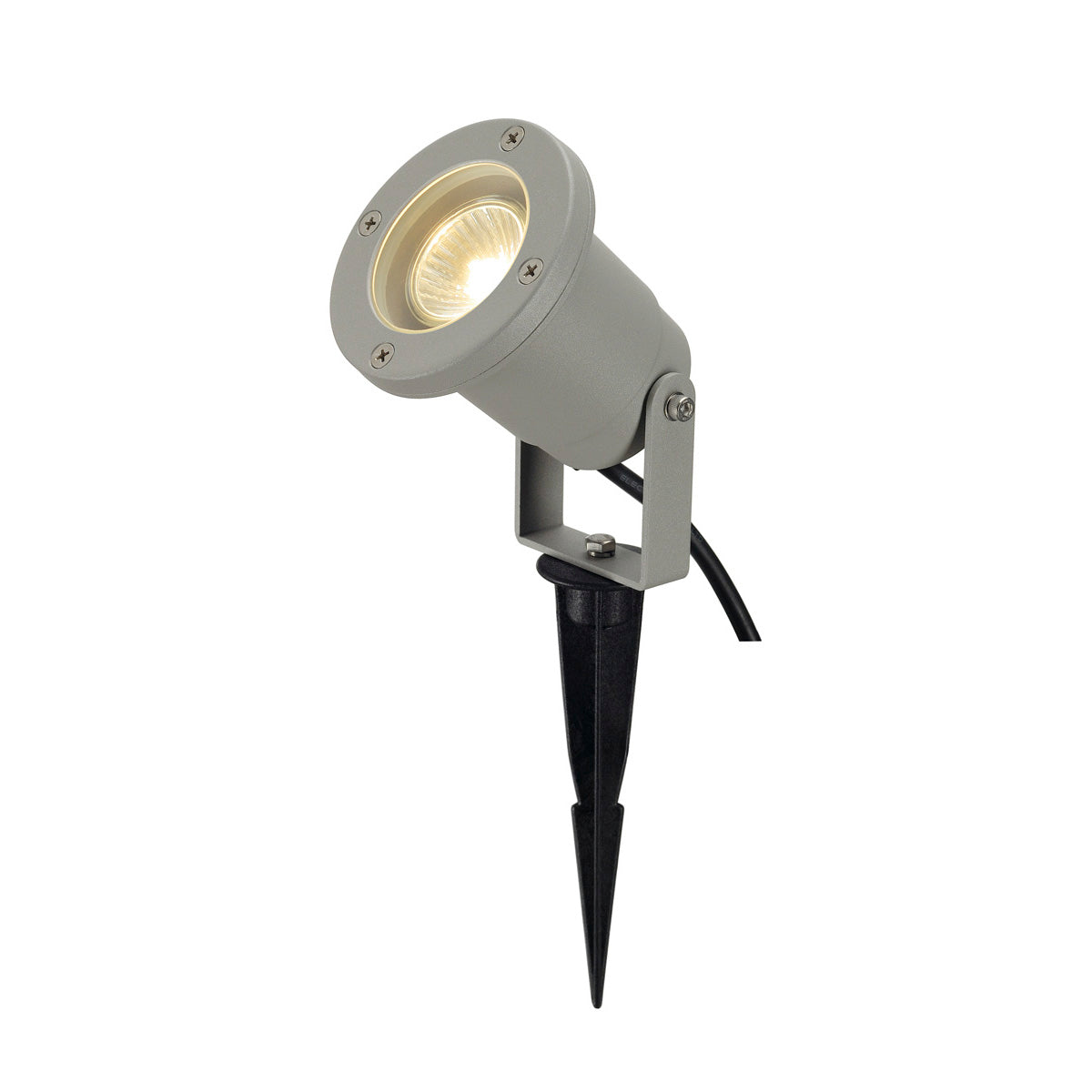 SLV NAUTILUS SPIKE, rund, silber- grau, GU10, max. 35W, inkl. 3m Zuleitung ohne Stecker