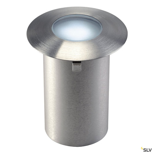 SLV TRAIL-LITE Einbauleuchte, Edelstahl 316, 4 LED, 0,3W, weiss