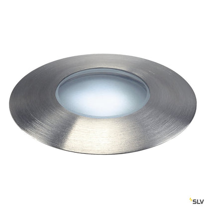 SLV TRAIL-LITE Einbauleuchte, Edelstahl 316, 4 LED, 0,3W, weiss