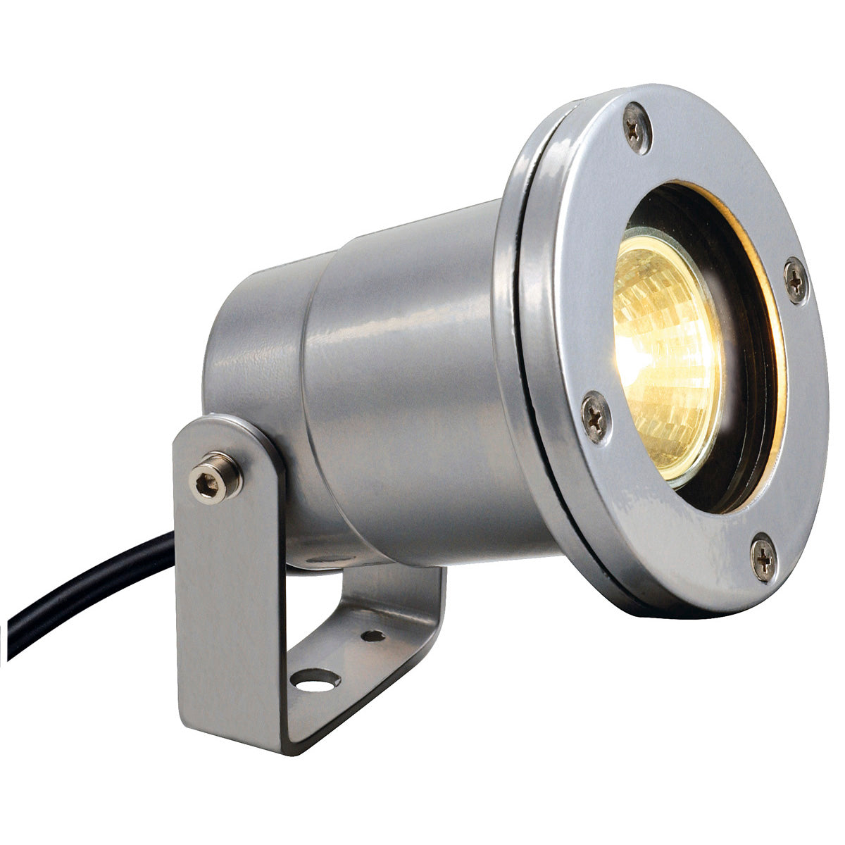 SLV NAUTILUS IP67, silbergrau, MR16, max. 35W