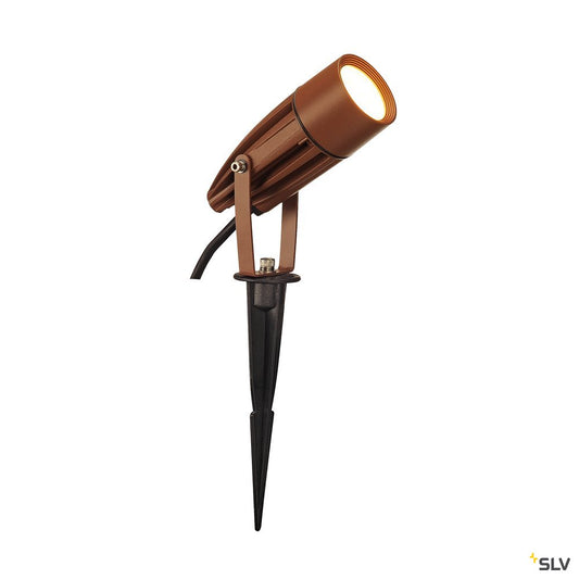 SLV SYNA LED, Erdspiess, rostfarben, 230V, 3000K