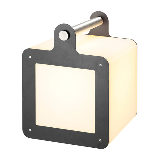 SLV Omnicube 30 Außenleuchte, anthrazit, E27