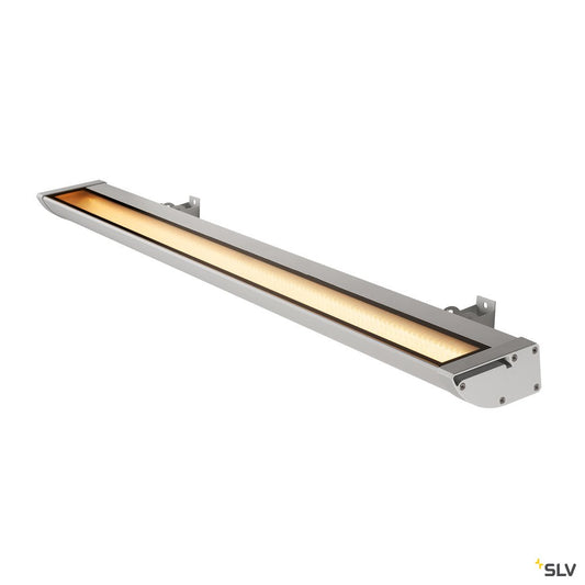 SLV VANO WING, Outdoor Strahler, LED, 3000K, silbergrau, B/H/T 119,5/6,5/20,5 cm