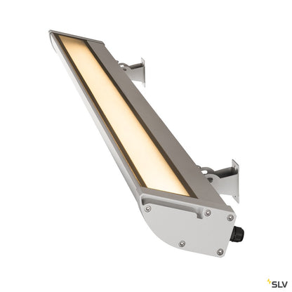 SLV VANO WING, Outdoor Strahler, LED, 3000K, silbergrau, B/H/T 119,5/6,5/20,5 cm