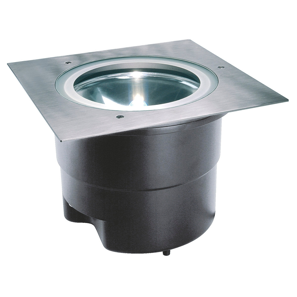 SLV ADJUST HQI 70 Bodeneinbau- leuchte, eckig, Edelstahl 304, G12, 70W, IP67