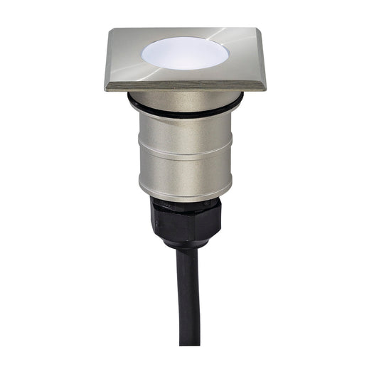 SLV POWER TRAIL-LITE square,Edelstahl 316, 1W LED, 5700K,IP67
