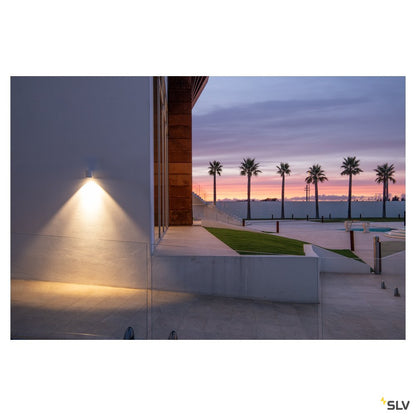 SLV ENOLA_C OUT WL Wandleuchte, rund, weiss, 9W LED, 3000K, 35°