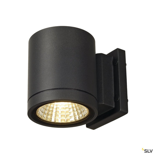 SLV ENOLA_C OUT WL Wandleuchte, rund, anthrazit, 9W LED, 3000K 35°