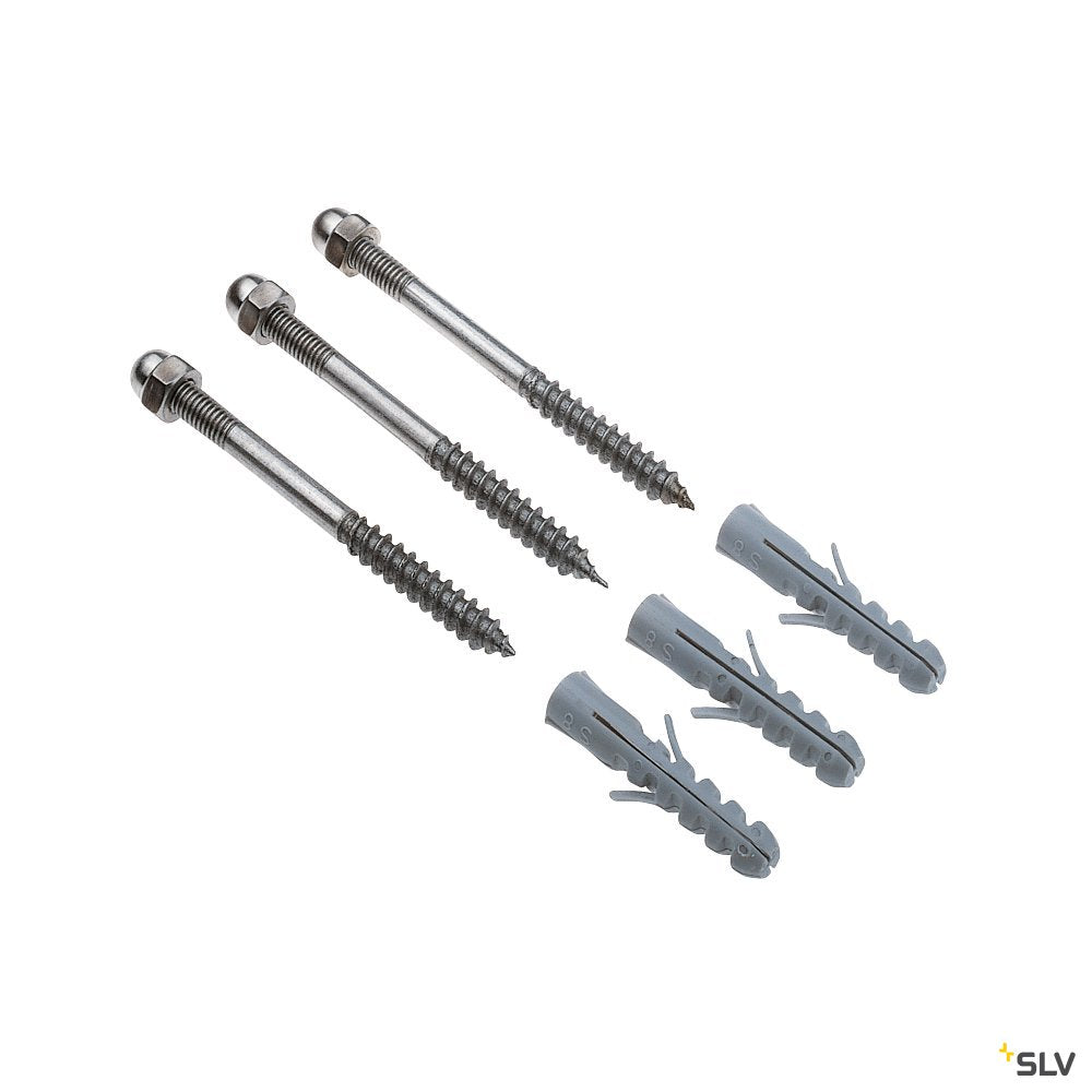 SLV Schraubensatz Edelstahl M6 Muttern Dübel/U-Scheibe