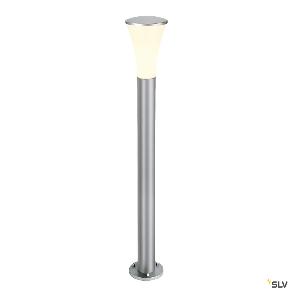 SLV ALPA CONE 100 Stehleuchte, silbergrau, E27 ESL, max. 24W, IP55