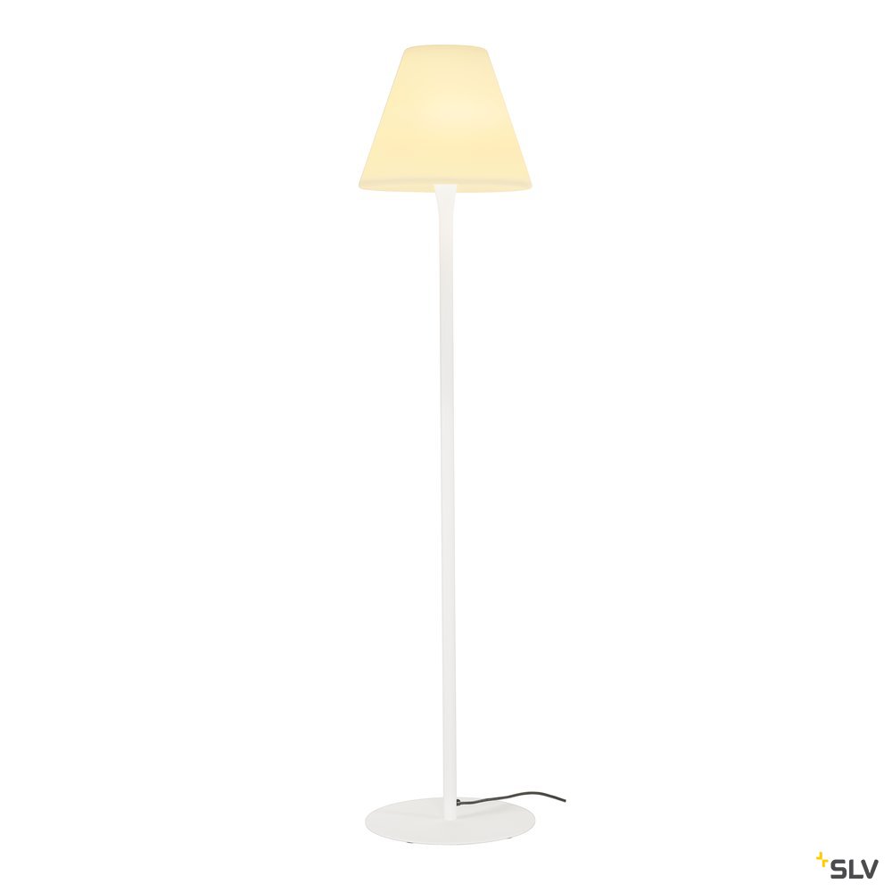 SLV ADEGAN Stehleuchte, weiss, E27 ESL, max. 24W, IP54