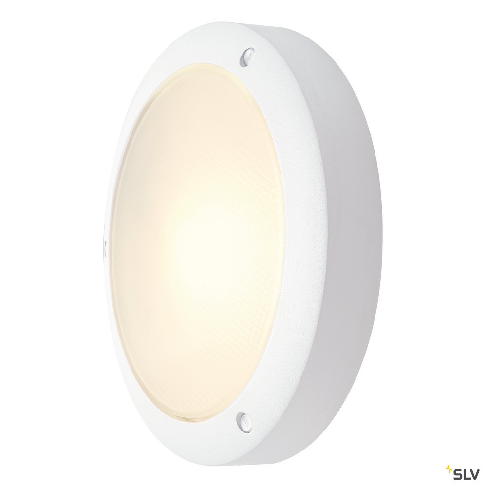 SLV BULAN Deckenleuchte, rund, weiss, E14, max. 60W, satiniertes Glas