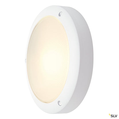 SLV BULAN Deckenleuchte, rund, weiss, E14, max. 60W, satiniertes Glas