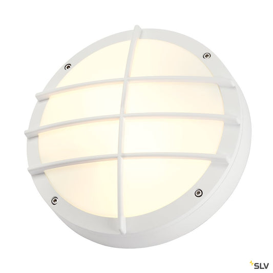 SLV BULAN GRID Wandleuchte, rund, weiss, E27, max. 2x25W