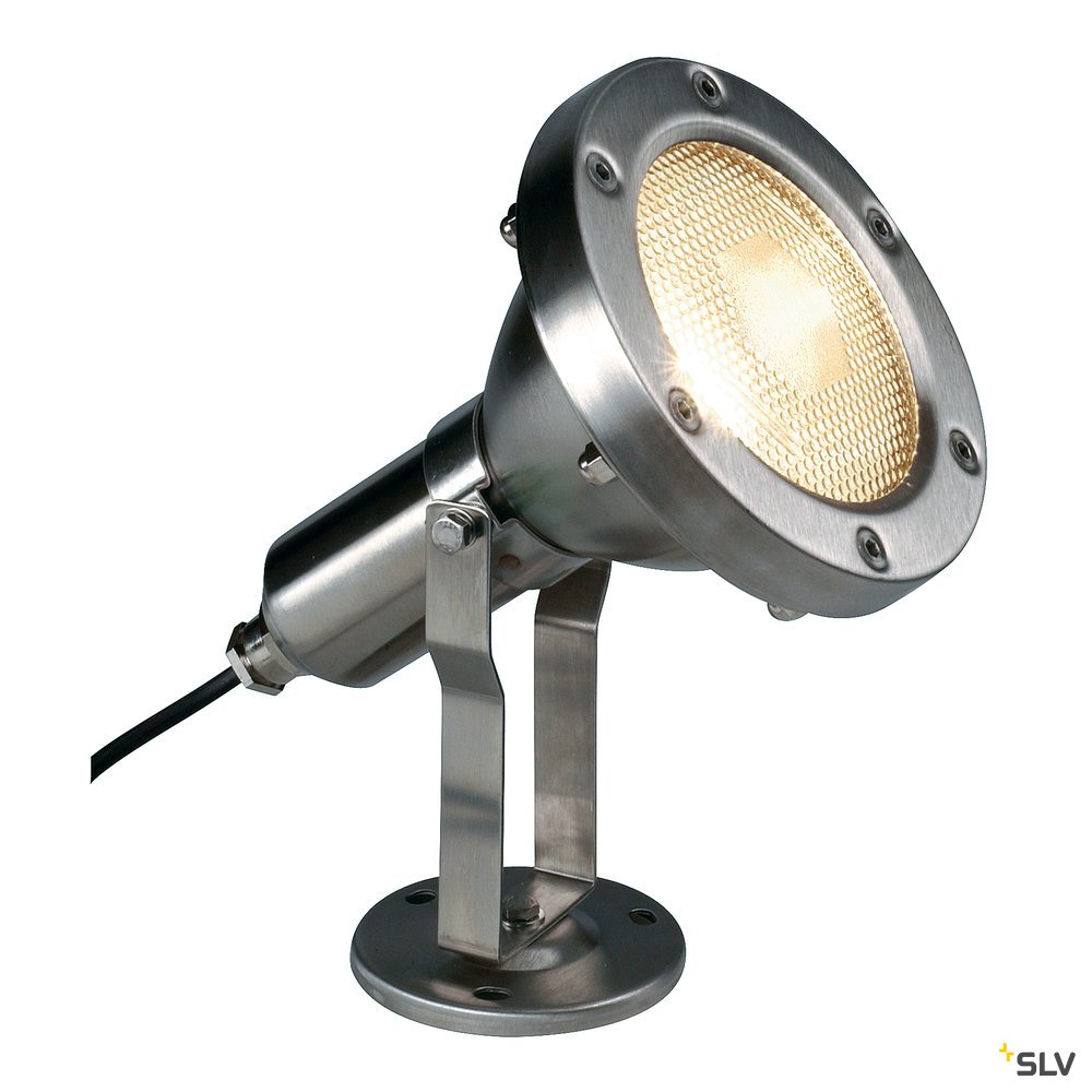 SLV Strahler, Scheinwerfer, Flächenstrahler, Flutlichtstrahler NAUTILUS PAR38 edelstahl E27 80W IP65