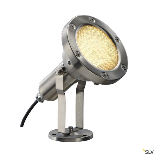 SLV Strahler, Scheinwerfer, Flächenstrahler, Flutlichtstrahler NAUTILUS PAR38 edelstahl E27 80W IP65