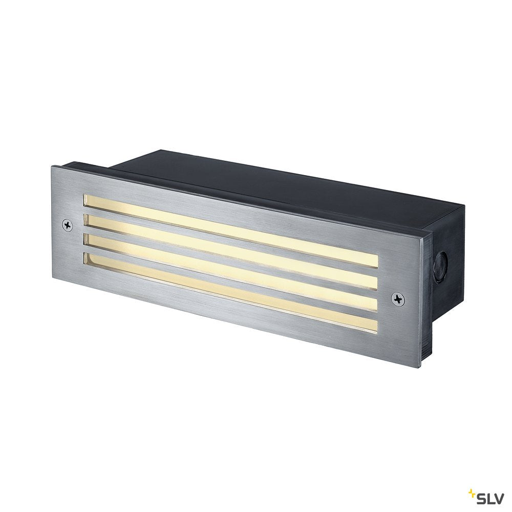 SLV BRICK MESH LED EDELSTAHL 316 Wandeinbauleuchte, 4W LED, warmweiss, IP54